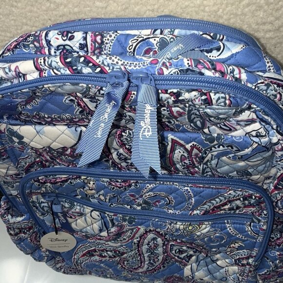 NEW Vera Bradley & Disney CINDERELLA PAISLEY XL Campus Backpack - School Bag - Picture 2 of 5